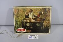 15" x 20" Genesee Beer lighted wall sign