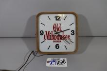 10" x 10" Old Milwaukee lighted wall sign