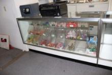 20" x 70" x 38" tall lighted glass display cabinet