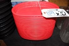 Times 32 - 11" red food baskets