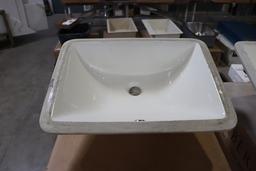 New 15.75" x 21" porcelain lavatory sink