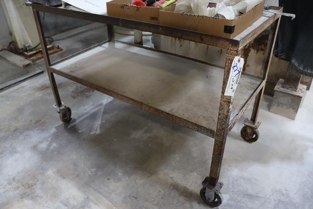 2' x 4' metal shop table