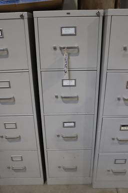 Times 2 - Hon 4 drawer letter size filing cabinets