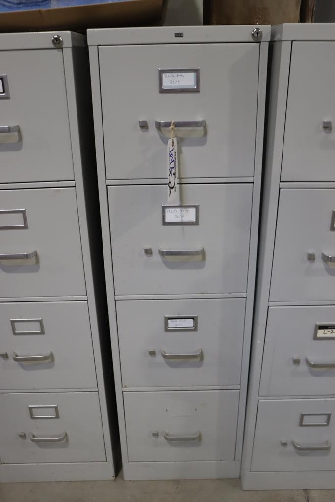 Times 2 - Hon 4 drawer letter size filing cabinets