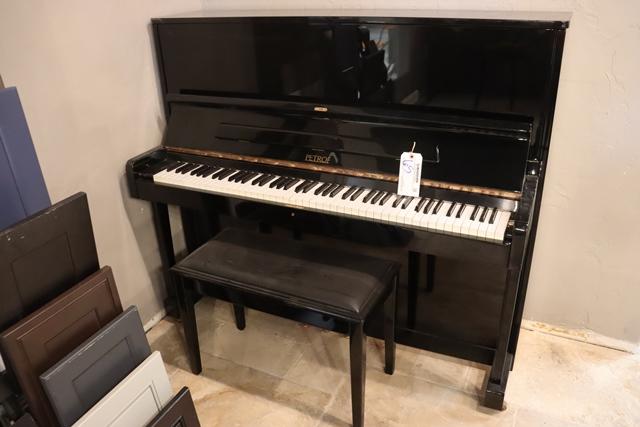 Petroff model 125-1 high gloss upright piano with bench - Opus No. #45