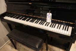 Petroff model 125-1 high gloss upright piano with bench - Opus No. #45