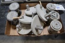 Box flat to go - Blick suction blocks to include: 7) 6" round & 5) 3.5" rou