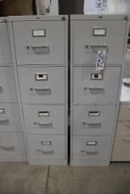 Times 2 - Hon 4 drawer letter size filing cabinets