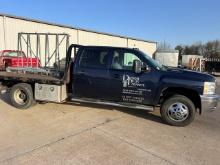 2011 Chevy 3500 Duramax Diesel Limited Flatbed truck with 5th wheel -VIN# 1GB4K0CL2BF10004