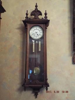 19th century syle wall regulator clock