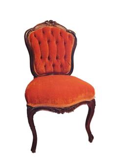 Victorian walnut parlor chair