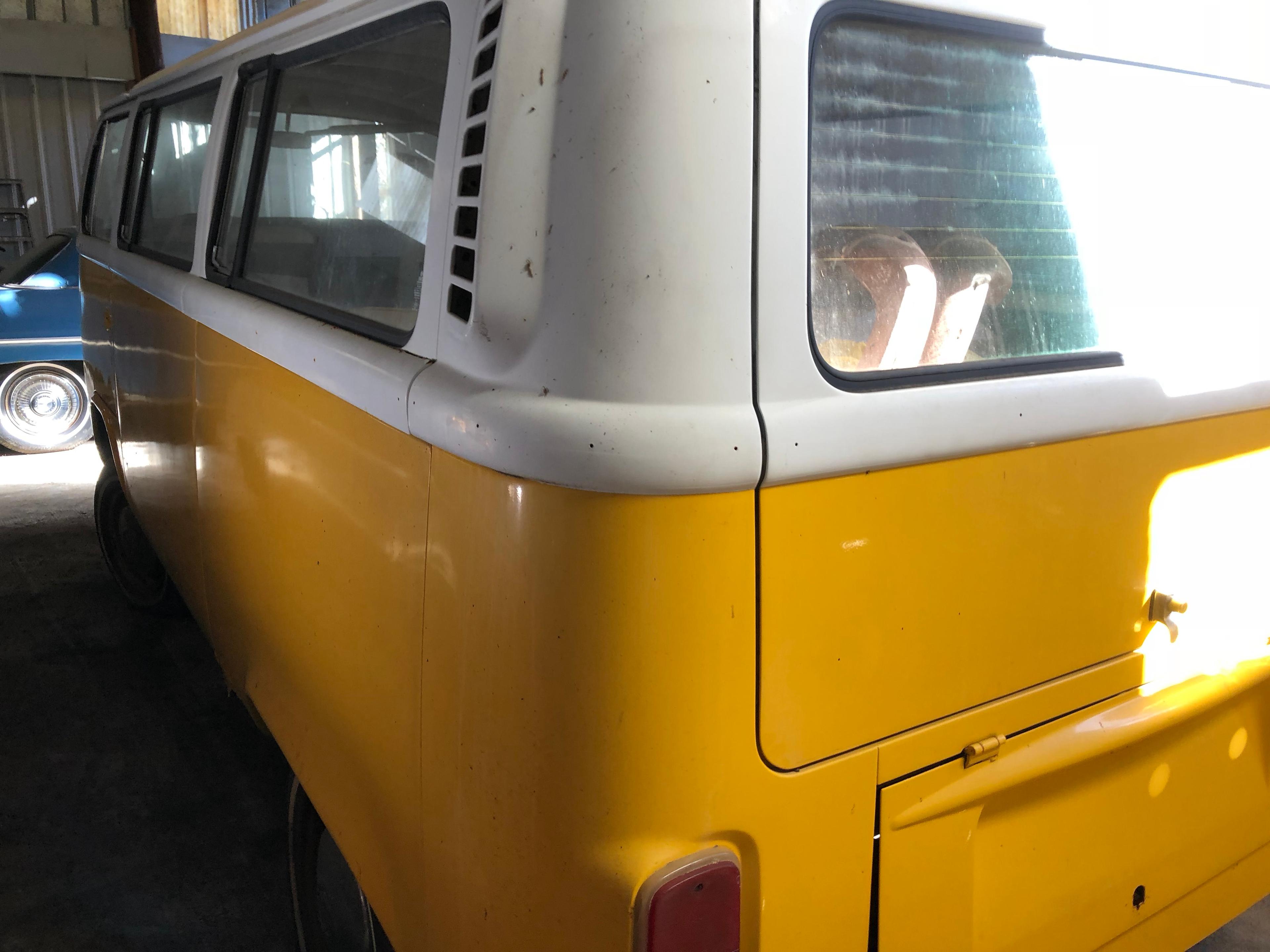 1972  VW  Bus  Color:  Yellow