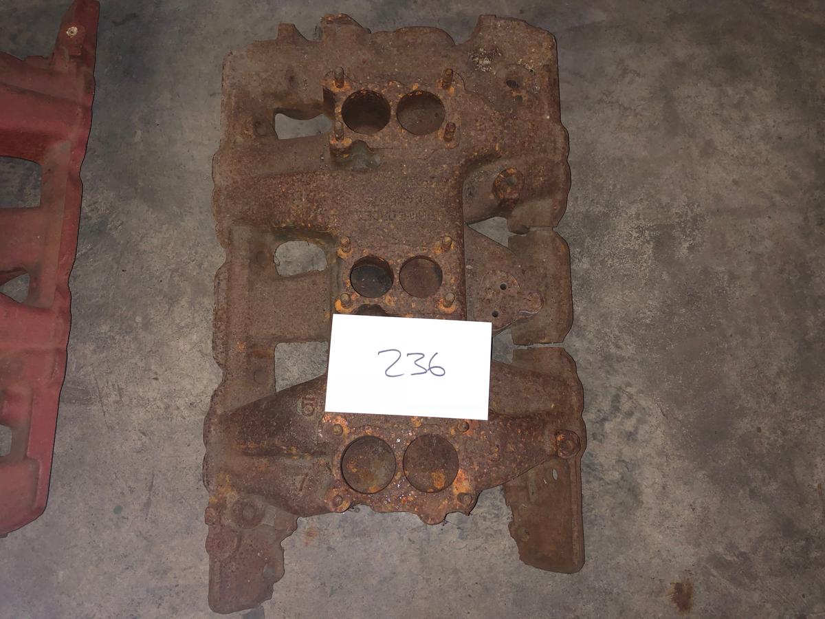 3 2 barrel intake manifold, "3 deuce"