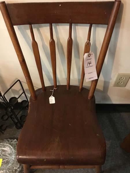 Antique Plank Bottom Chair