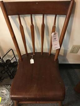 Antique Plank Bottom Chair