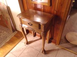 Hall  Group includes Small Table 20" x 13" x 29" with Single Drawer with Matching Mirror 42" x 14.5"