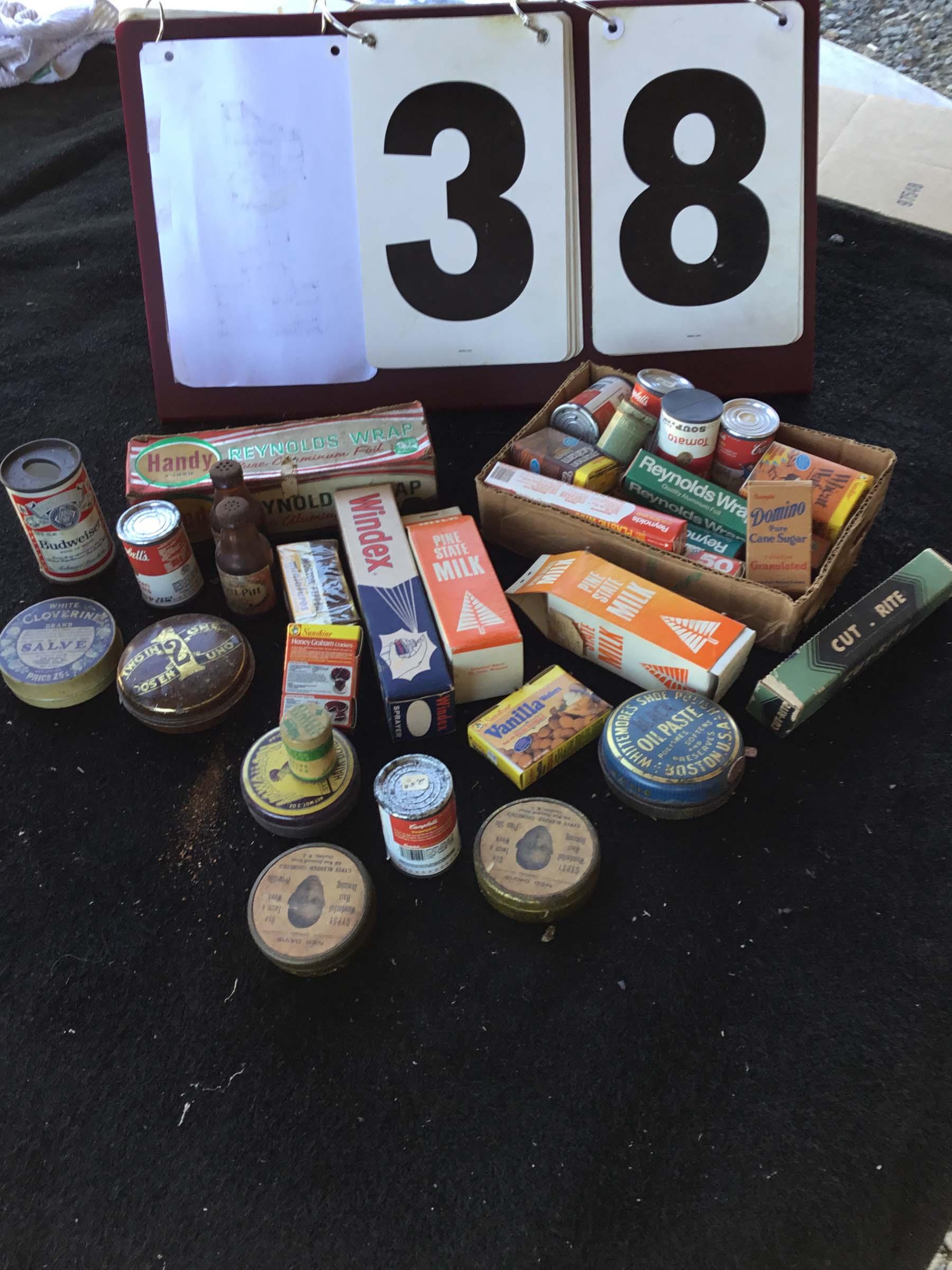 Group Of Miniature Display Grocery Items