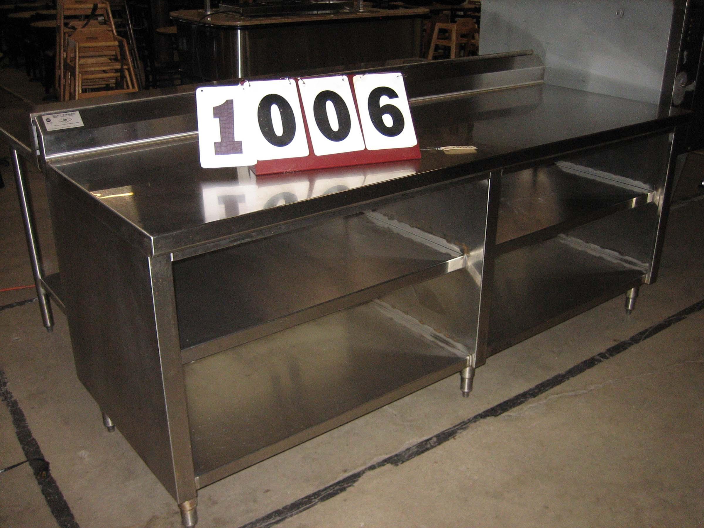 Used SS Work Table 84"x30"x34"