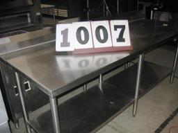 Used SS Work Table 84"x30"x35"