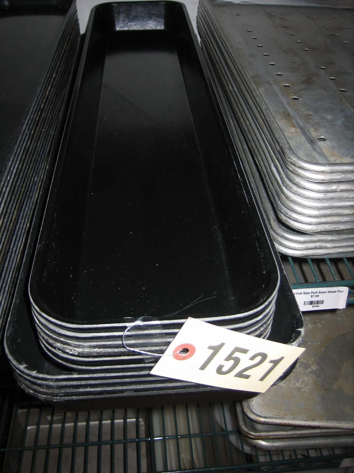 10 Used Black Cambro Trays