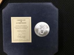 2011 Silver American Eagle Fine Silver Dollar; 1 Ounce; Uncirculated; includes Certificate of Authen