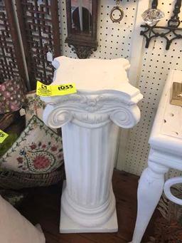 White Column Plant Stand, 30" tall