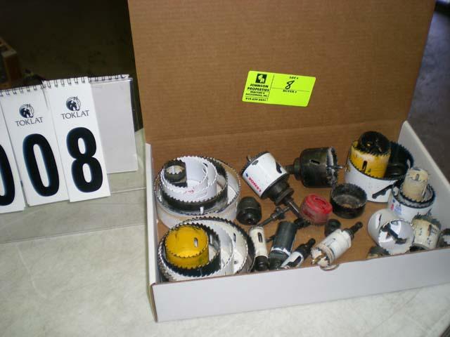 Box lot with misc. hole saws, approx. 29 pieces