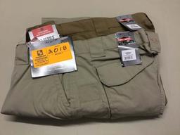 Two Pair of Tru-Spec Women's Tactical Pants, 20x30, Brown and Khaki