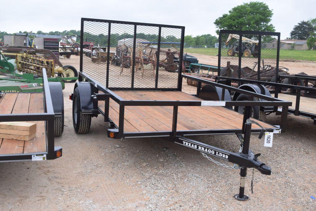 2024 TEXAS BRAGG 10' UTILITY TRAILER WITH MSO