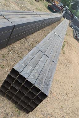 4IN X 40FT SQUARE TUBING 25CT