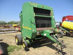 JD 567 MEGA WIDE ROUND BALER W/ SHAFT AND MONITOR