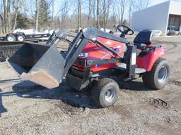 Simplicity legacy with 4' loader, 60" deck and 60" broom, weights, 977hrs,