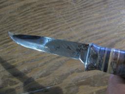 4" knife w/sheath, tag#6965