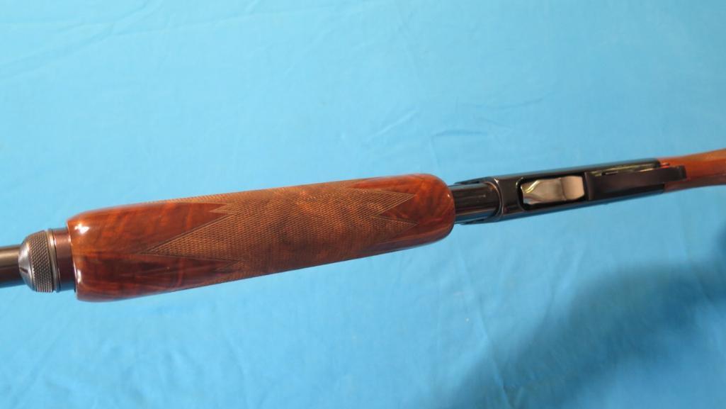 Remington 870TC 12ga pump, 30" full vented ribbed barrel with half add a ri