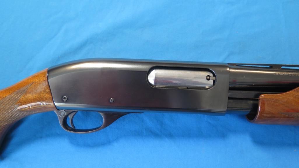 Remington 870TC 12ga pump, 30" full vented ribbed barrel with half add a ri