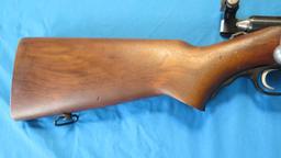 Mossberg 144 .22 bolt, stamped US property , tag#8605