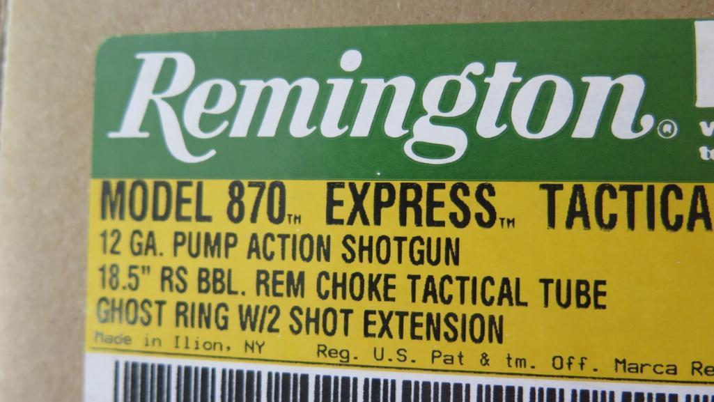 Remington 870 Tactical 12ga 3" chamber 18.5" barrel with breech choke, XS s