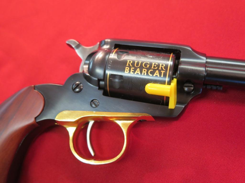Ruger BearCat 50th Anniversary 2008 .22LR revolver, blued with 14K gold emb