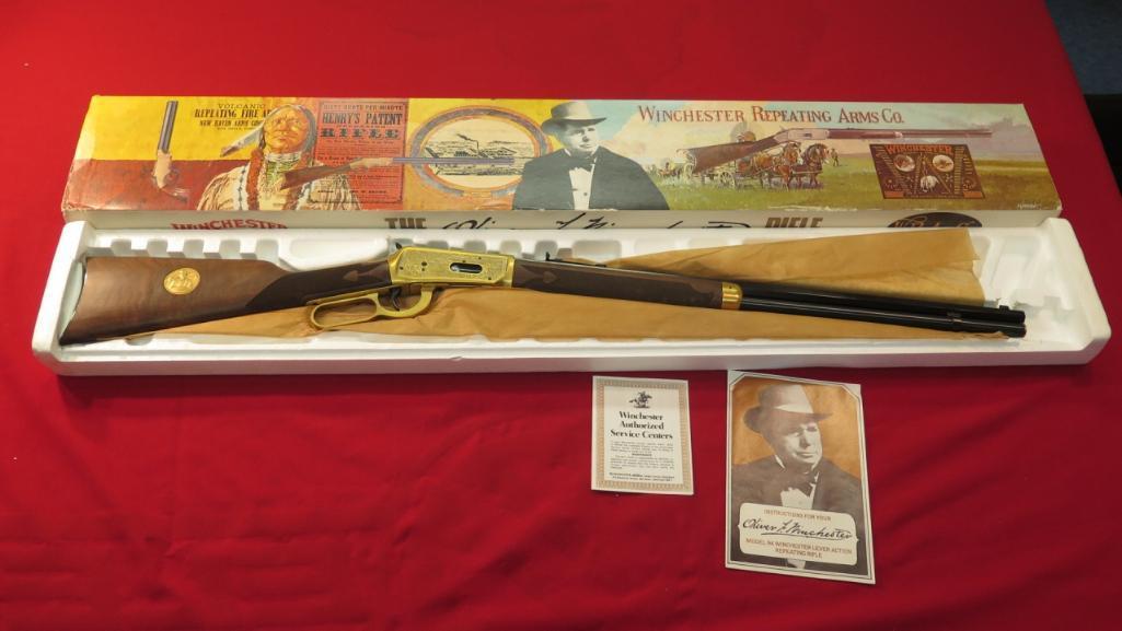 Winchester model 94 38-55win lever action repeating rifle, Oliver F. Winche