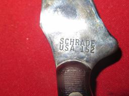 Old Timer Schrade 152 knife with sheath, tag#6204