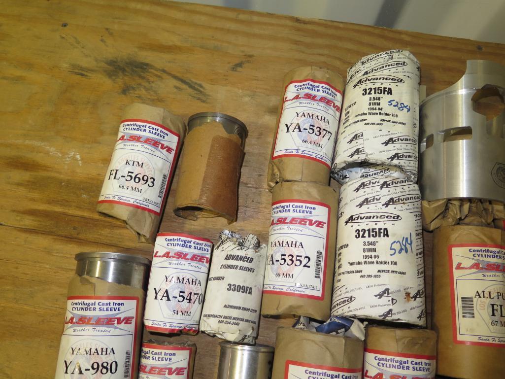 (40) Various cylinder sleeves (please view pictures for all part numbers/mo