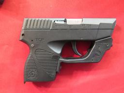 Taurus mod PT738 380acp semi auto pistol, 4 magazines, Crimson Trace laser,