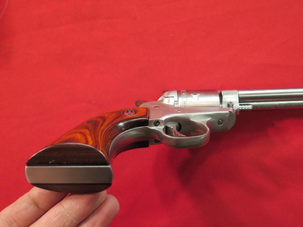 Ruger New Model Single Six .22WMR/22LR revolver, stainless, original case,