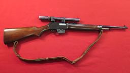 Winchester mod 07 .351cal semi auto, seller believes original scope and sli