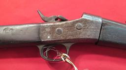 1870â€™s Remington Rolling block 3 band rifle approximately 45 caliber, tag