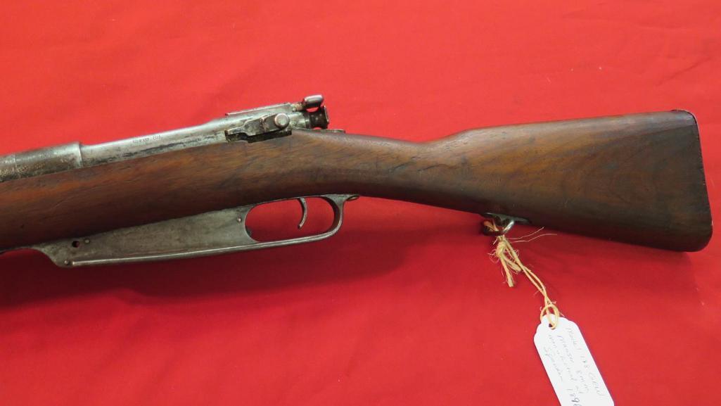 Mauser Model 1888 GEW 8MM army rifle manufactured at Spandau arsenal in 189