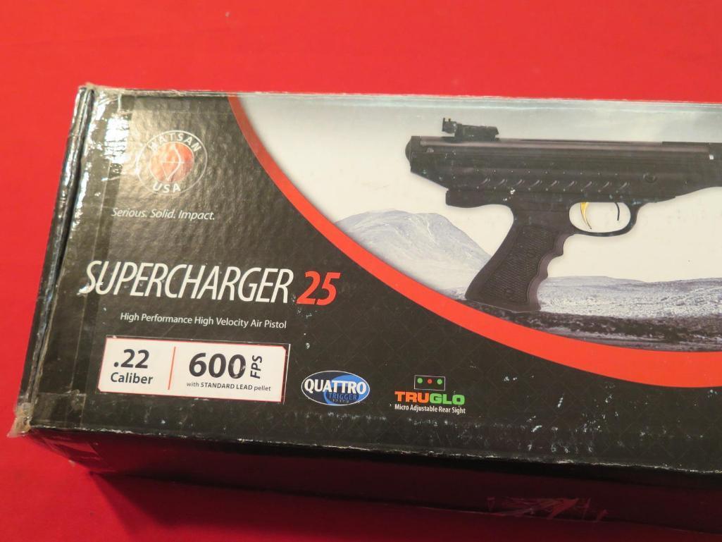 Hatsan Supercharger 25 22 pellet single shot break barrel in original box,