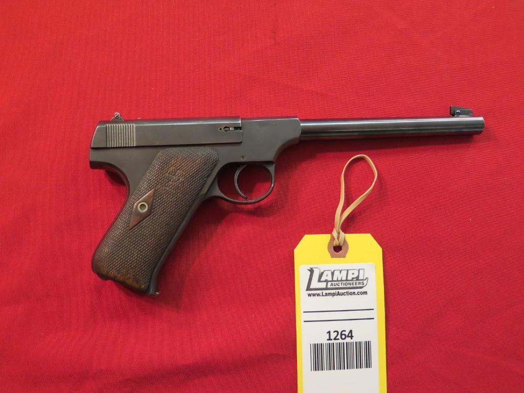 Colt Pre Woodsman .22 semi auto pistol, tag#1264