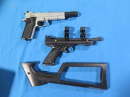 (2) Crosman air guns & Crosman stock, tag#1432