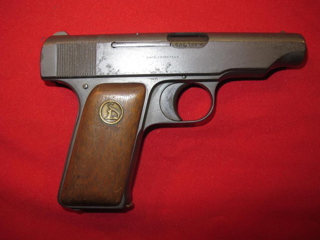 Deutsche Werke Erfurt Ortgies Patent 7.65mm (.32acp) semi auto, tag#1538